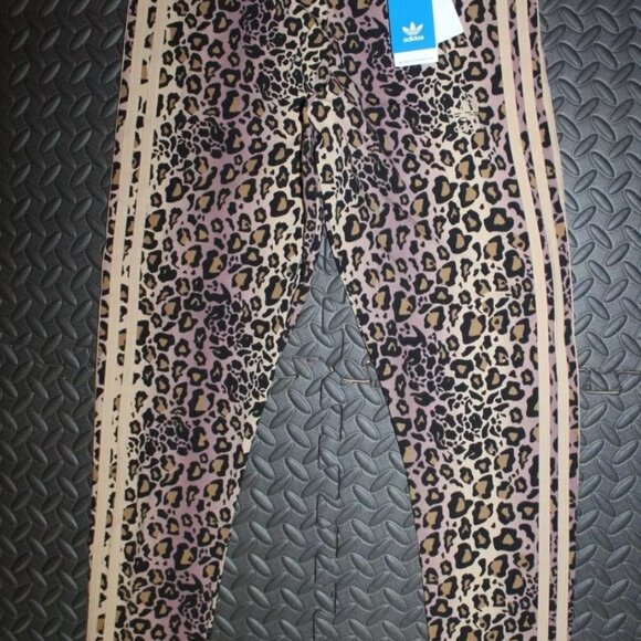 Adidas 3 Stripes Leopard Leggings 7/8 Women's US SIZE SMALL Brand New in Bag - Picture 13 of 14
